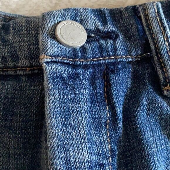 Blank NYC Distressed Denim Shorts with Flowers - Picture 3 of 8